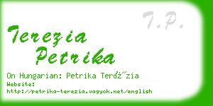 terezia petrika business card